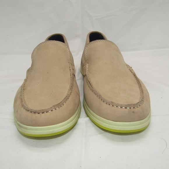 Steve Madden Loafers P-Cay Natural Nubuck Suede Leather in Cream Tan Sz 10 - Picture 3 of 13